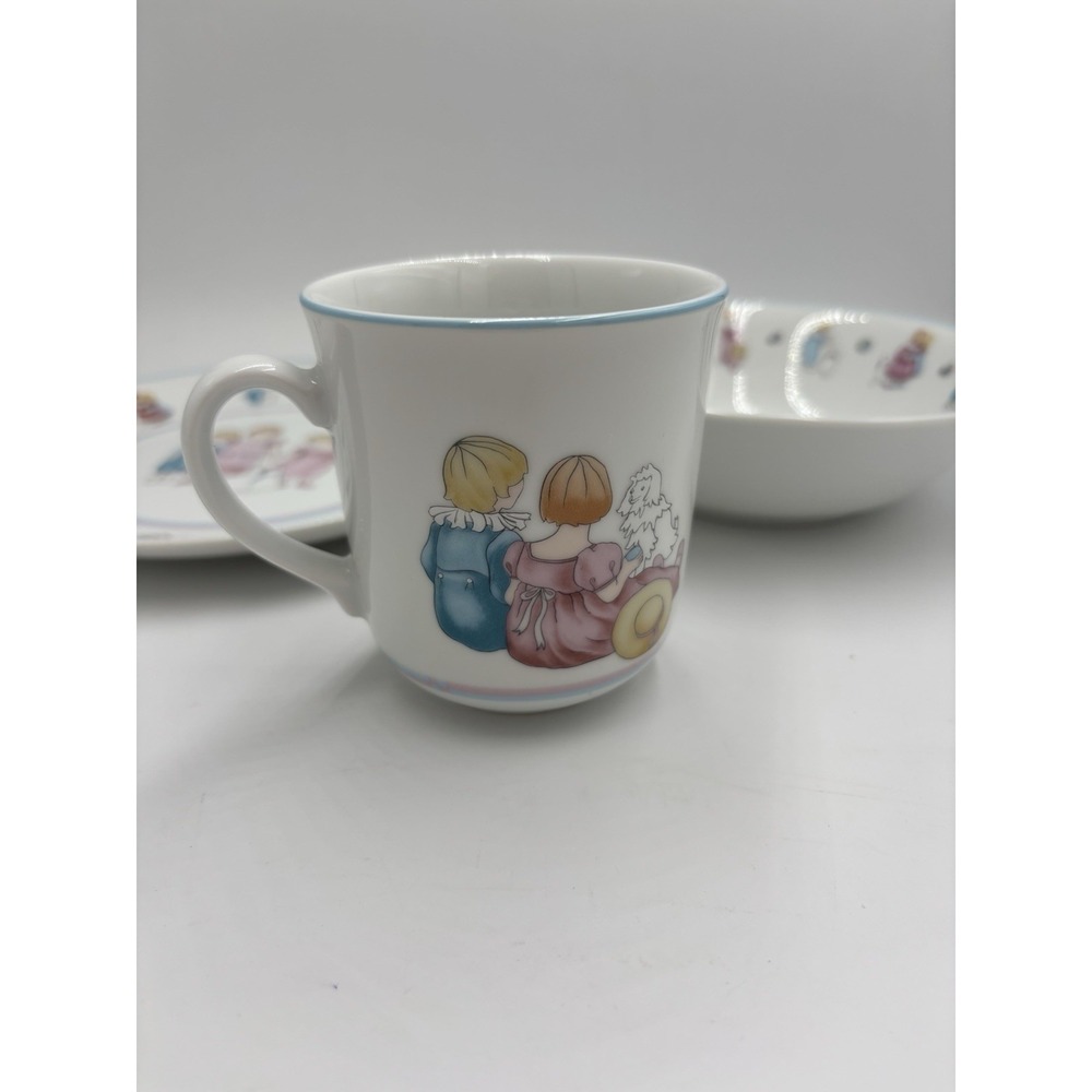 Baby Dior (Christian Dior) 'Les Enfants' Fine China Plate Bowl And Mug Set Of 3 - Picture 4 of 10